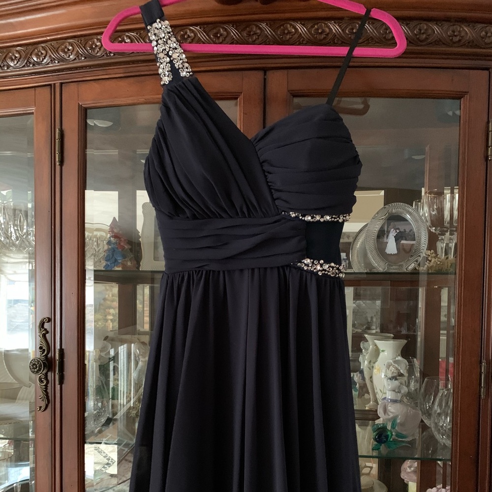 Navy blue mini dress